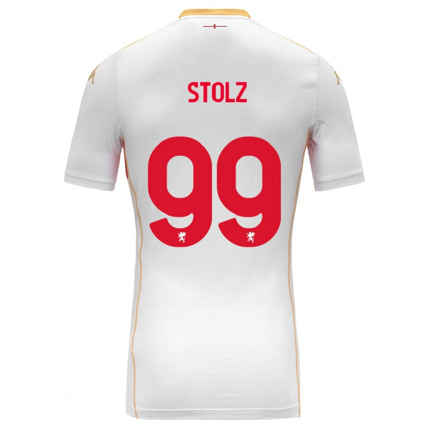 Danxen Dame Franz Stolz #99 Hvit Rød Bortetrøye Drakt Trøye 2025/26 Skjorter T-Skjorte