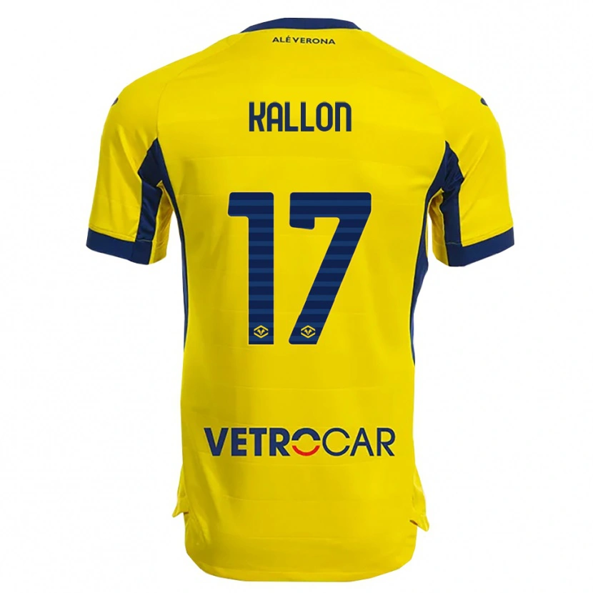 Danxen Dame Yayah Kallon #17 Gul Marineblå Bortetrøye Drakt Trøye 2025/26 Skjorter T-Skjorte