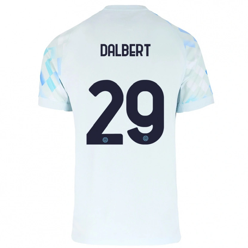 Danxen Dame Dalbert #29 Hvit Blå Bortetrøye Drakt Trøye 2025/26 Skjorter T-Skjorte
