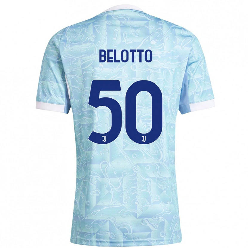 Danxen Dame Soledad Belotto #50 Lyseblå Gul Bortetrøye Drakt Trøye 2025/26 Skjorter T-Skjorte