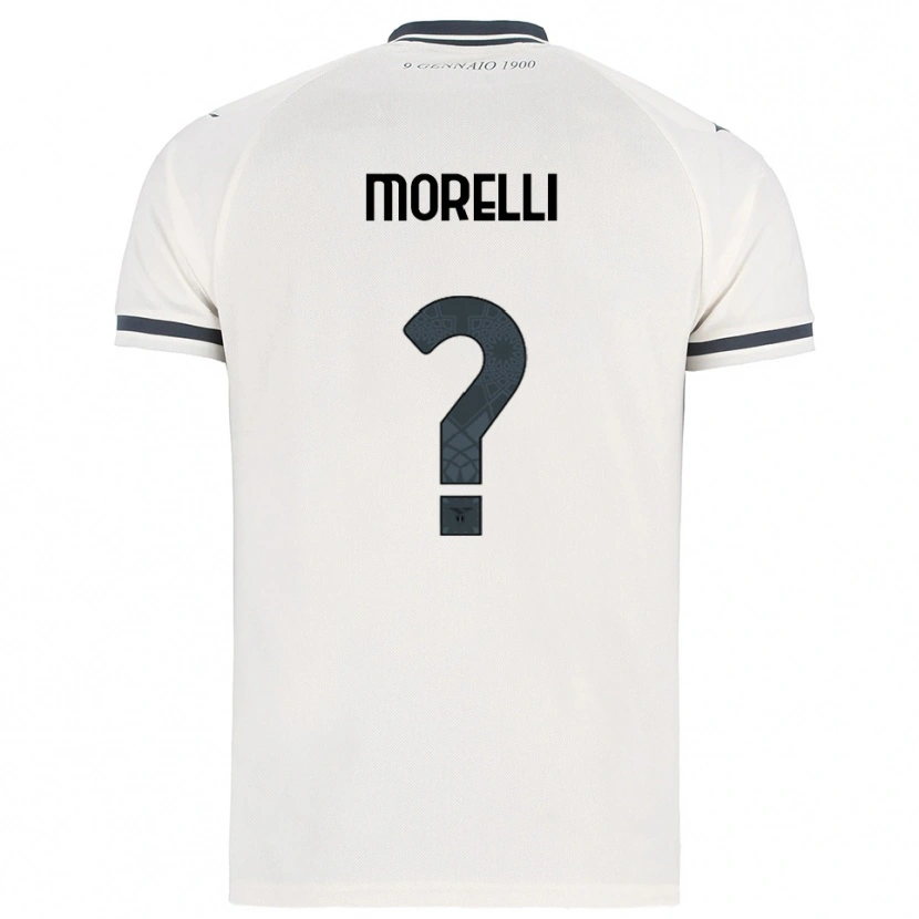 Danxen Dame Manuel Morelli #0 Hvit Marineblå Bortetrøye Drakt Trøye 2025/26 Skjorter T-Skjorte