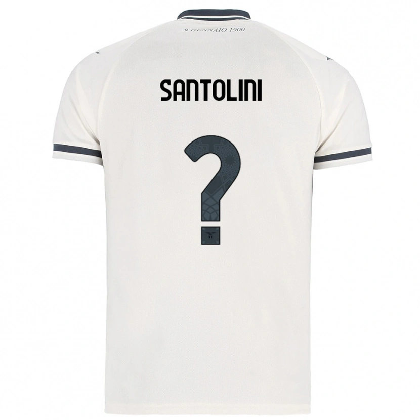 Danxen Dame Emanuele Santolini #0 Hvit Marineblå Bortetrøye Drakt Trøye 2025/26 Skjorter T-Skjorte
