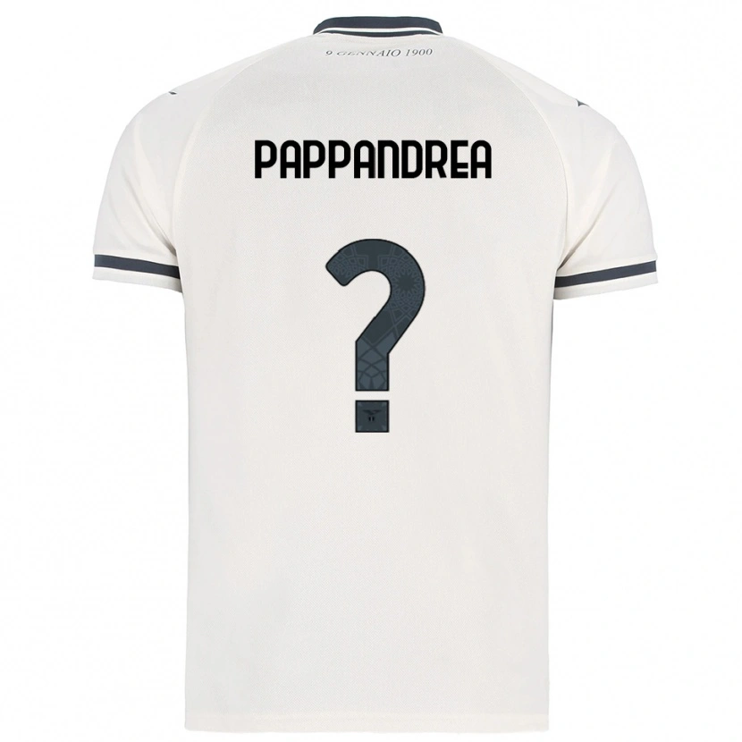 Danxen Dame Filippo Pappandrea #0 Hvit Marineblå Bortetrøye Drakt Trøye 2025/26 Skjorter T-Skjorte