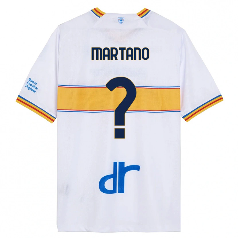 Danxen Dame Diego Martano #0 Hvit Gul Bortetrøye Drakt Trøye 2025/26 Skjorter T-Skjorte
