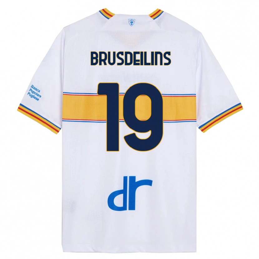 Danxen Dame Bilal Brusdeilins #19 Hvit Gul Bortetrøye Drakt Trøye 2025/26 Skjorter T-Skjorte
