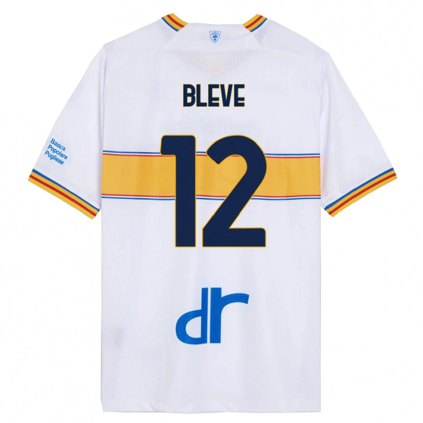 Danxen Dame Daniele Bleve #12 Hvit Gul Bortetrøye Drakt Trøye 2025/26 Skjorter T-Skjorte
