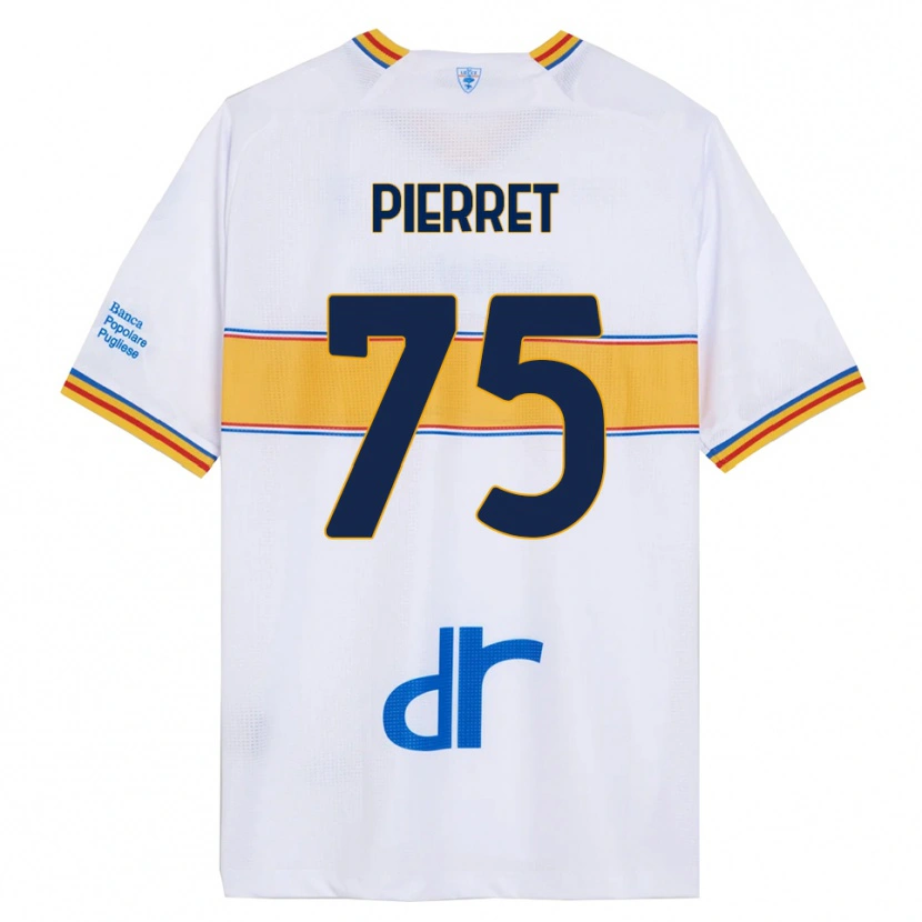 Danxen Dame Balthazar Pierret #75 Hvit Gul Bortetrøye Drakt Trøye 2025/26 Skjorter T-Skjorte