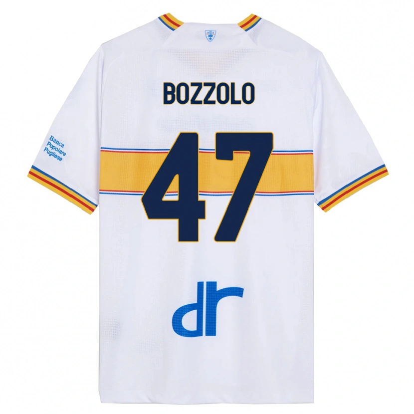 Danxen Dame Alessandro Bozzolo #47 Hvit Gul Bortetrøye Drakt Trøye 2025/26 Skjorter T-Skjorte