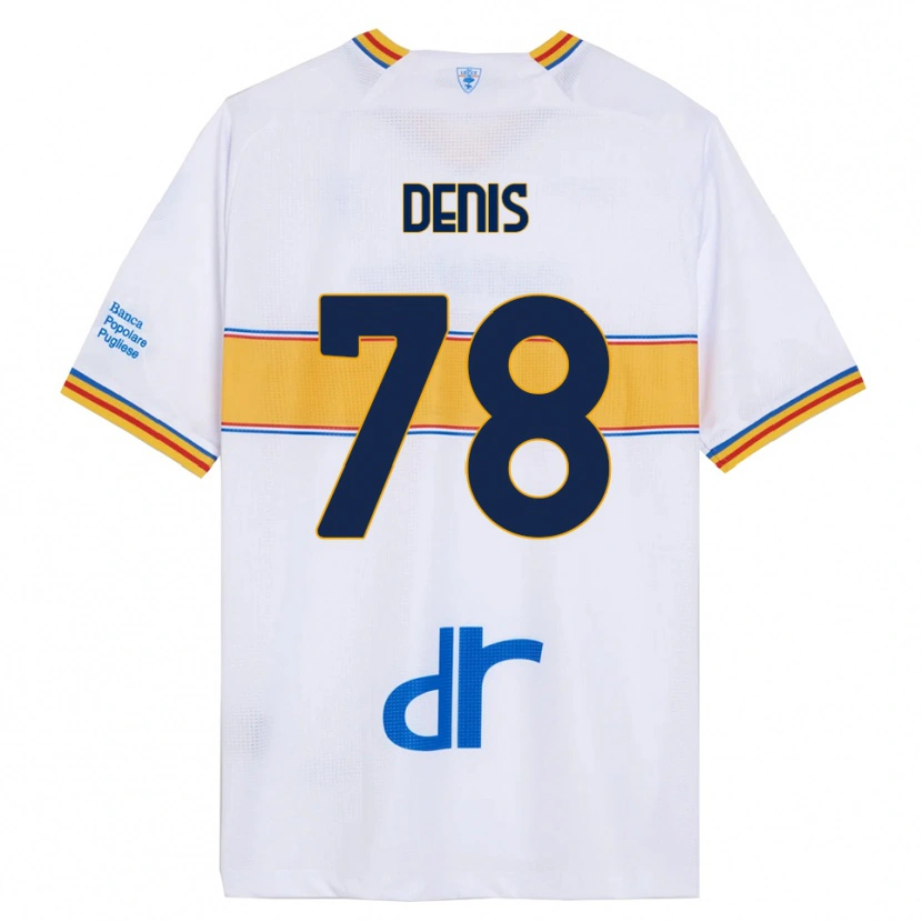 Danxen Dame Max Denis #78 Hvit Gul Bortetrøye Drakt Trøye 2025/26 Skjorter T-Skjorte