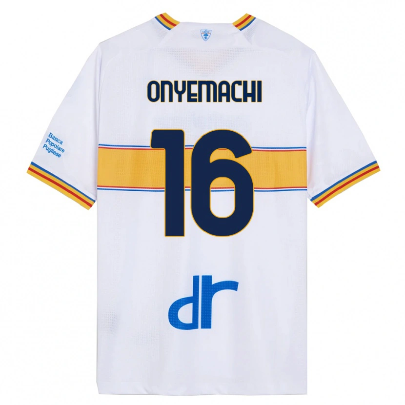 Danxen Dame Divine Onyemachi #16 Hvit Gul Bortetrøye Drakt Trøye 2025/26 Skjorter T-Skjorte