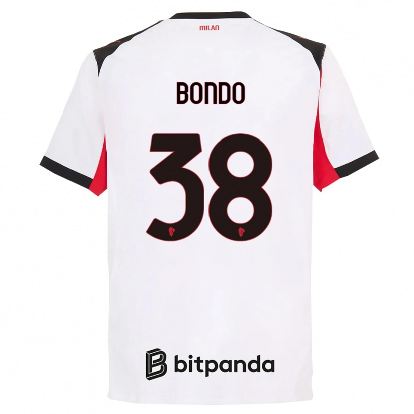 Danxen Dame Warren Bondo #38 Hvit Svart Bortetrøye Drakt Trøye 2025/26 Skjorter T-Skjorte
