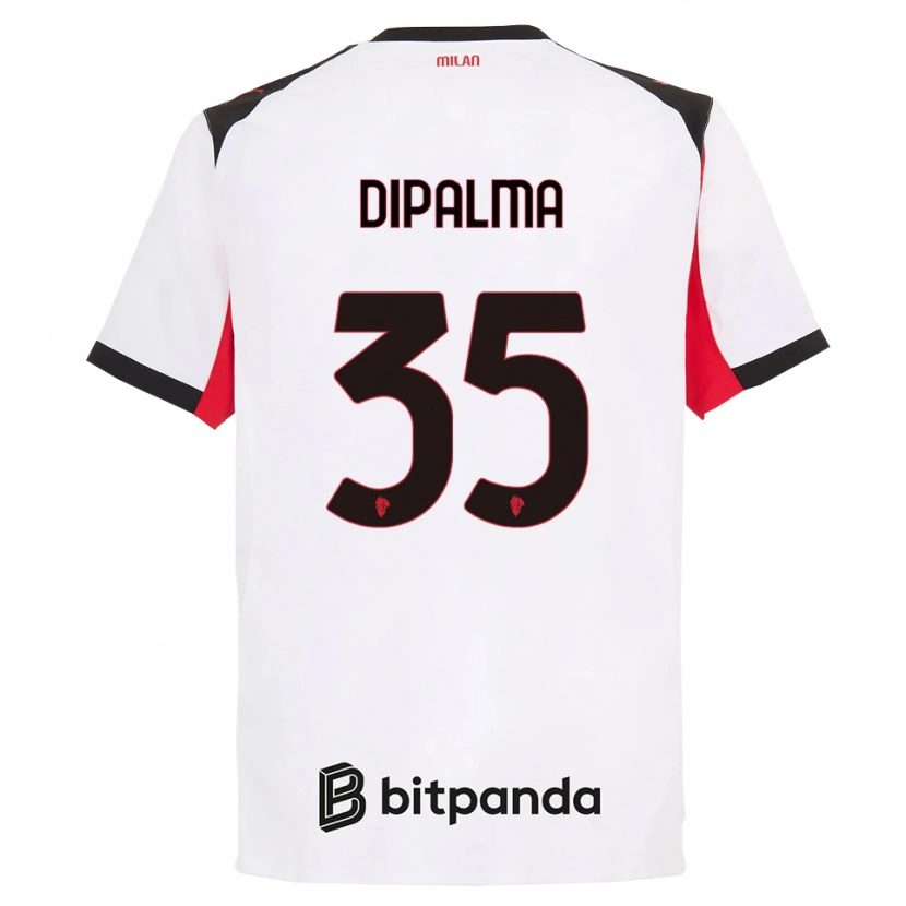 Danxen Dame Matteo Dipalma #35 Hvit Svart Bortetrøye Drakt Trøye 2025/26 Skjorter T-Skjorte