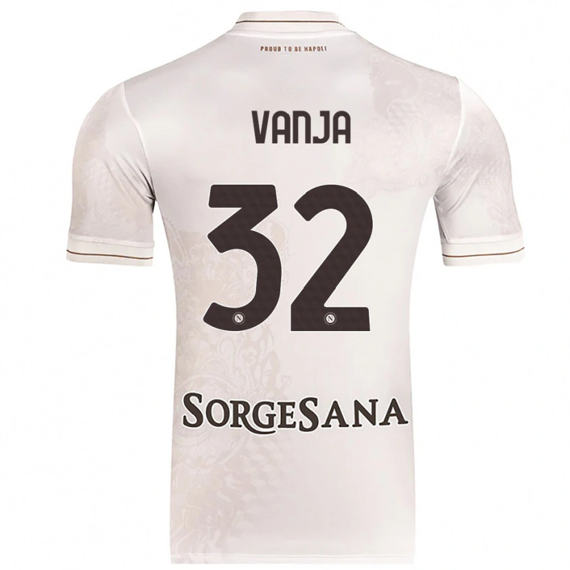 Danxen Dame Vanja Milinković-Savić #32 Champagne Brun Bortetrøye Drakt Trøye 2025/26 Skjorter T-Skjorte
