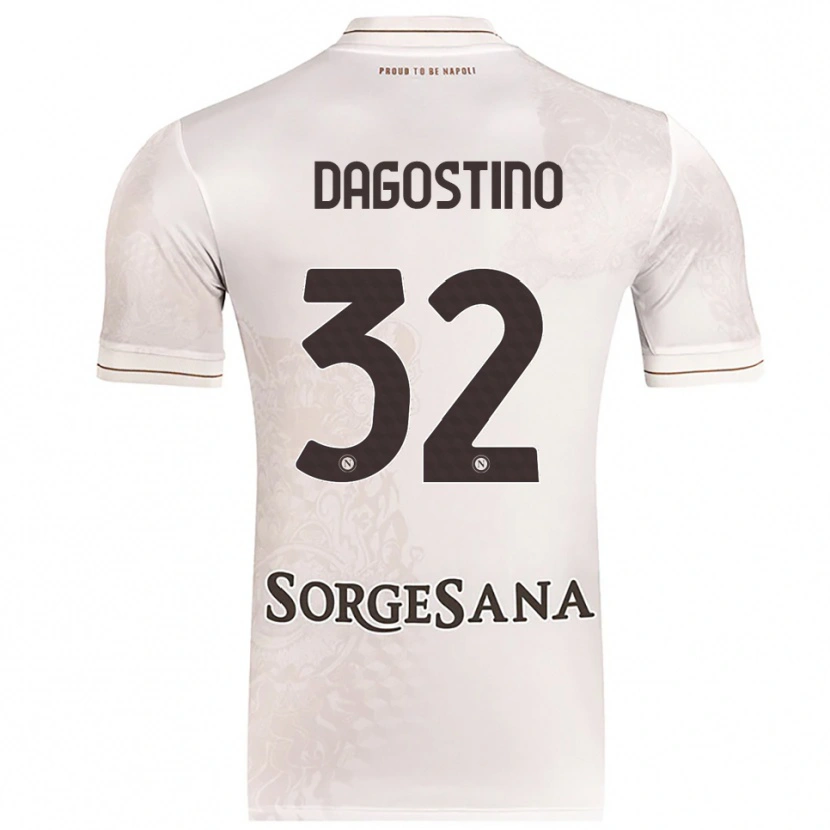 Danxen Dame Giuseppe Dagostino #32 Champagne Brun Bortetrøye Drakt Trøye 2025/26 Skjorter T-Skjorte