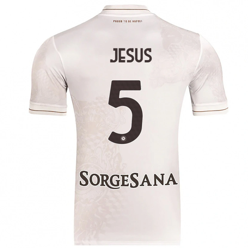 Danxen Dame Juan Jesus #5 Champagne Brun Bortetrøye Drakt Trøye 2025/26 Skjorter T-Skjorte