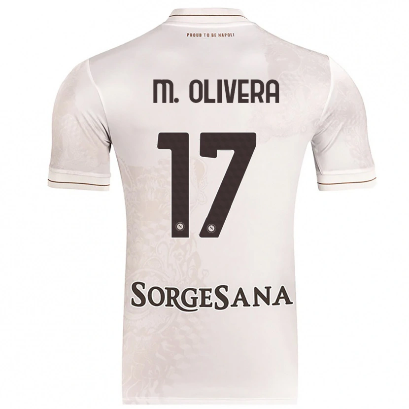 Danxen Dame Mathías Olivera #17 Champagne Brun Bortetrøye Drakt Trøye 2025/26 Skjorter T-Skjorte