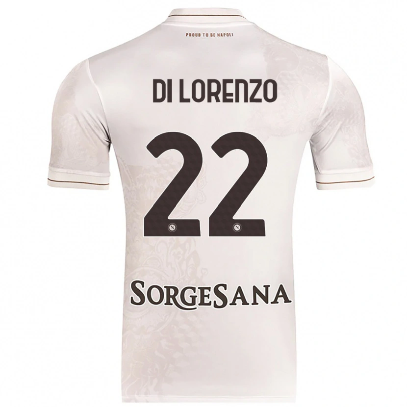 Danxen Dame Giovanni Di Lorenzo #22 Champagne Brun Bortetrøye Drakt Trøye 2025/26 Skjorter T-Skjorte