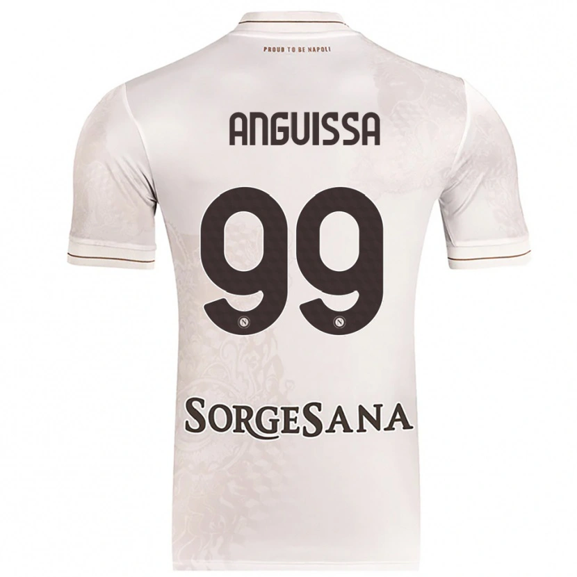Danxen Dame Frank Anguissa #99 Champagne Brun Bortetrøye Drakt Trøye 2025/26 Skjorter T-Skjorte