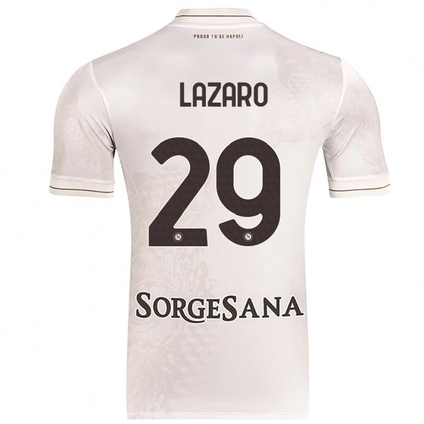 Danxen Dame Paloma Lázaro #29 Champagne Brun Bortetrøye Drakt Trøye 2025/26 Skjorter T-Skjorte