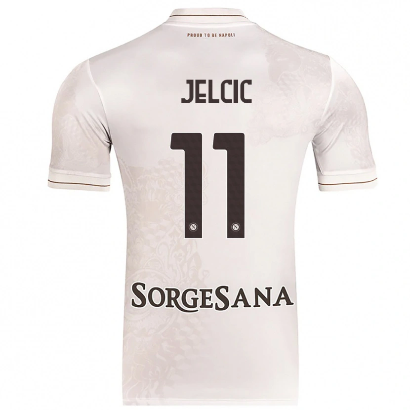 Danxen Dame Maja Jelčić #11 Champagne Brun Bortetrøye Drakt Trøye 2025/26 Skjorter T-Skjorte