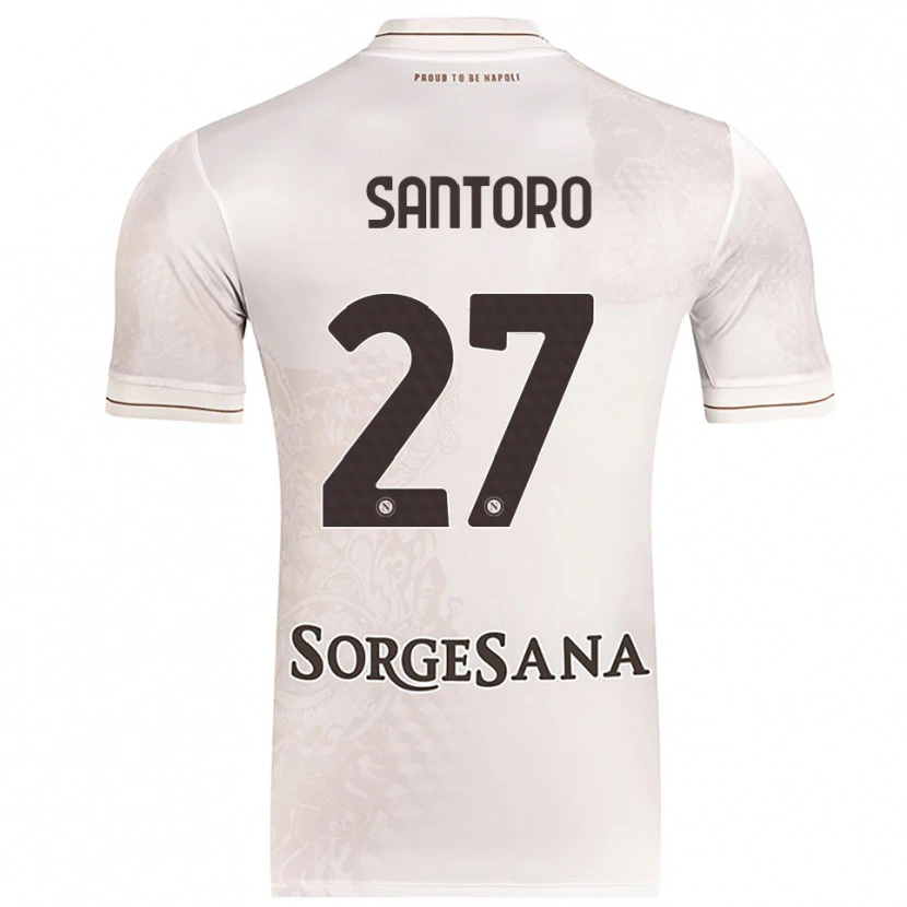 Danxen Dame Erika Santoro #27 Champagne Brun Bortetrøye Drakt Trøye 2025/26 Skjorter T-Skjorte