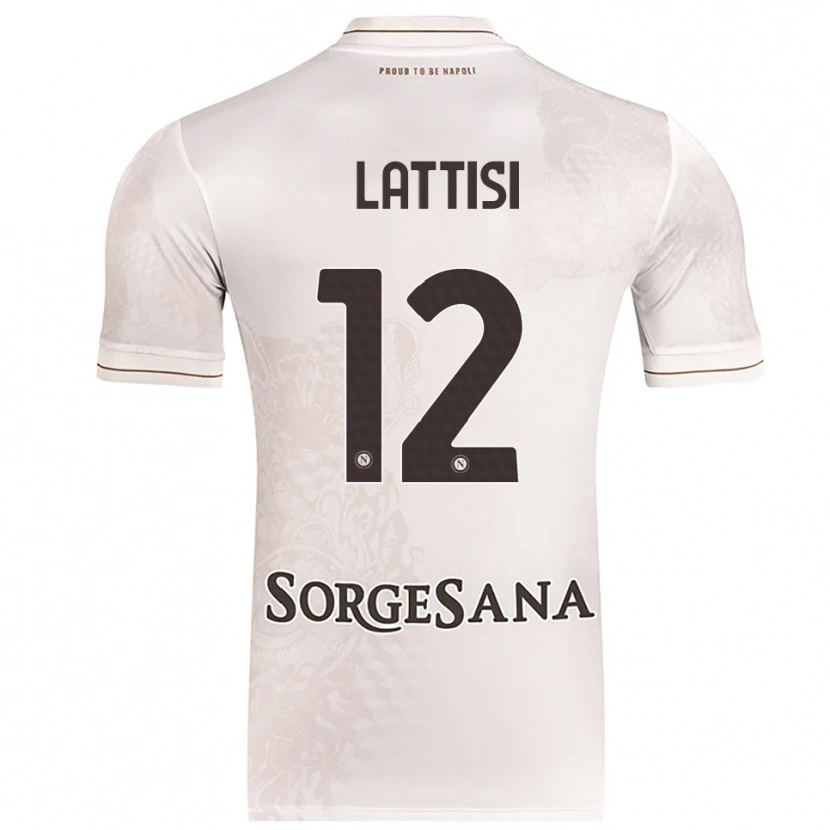 Danxen Dame Francesco Lattisi #12 Champagne Brun Bortetrøye Drakt Trøye 2025/26 Skjorter T-Skjorte