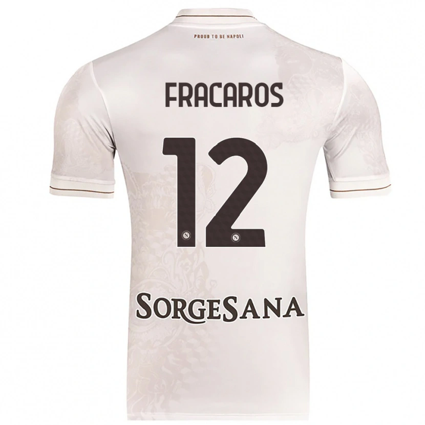 Danxen Dame Caterina Fracaros #12 Champagne Brun Bortetrøye Drakt Trøye 2025/26 Skjorter T-Skjorte