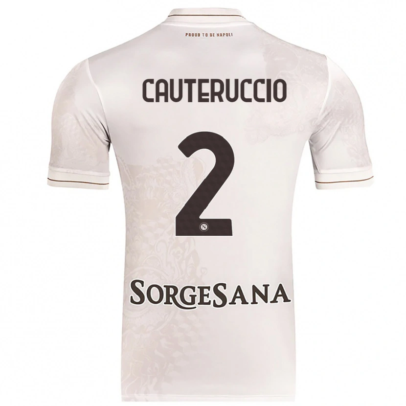 Danxen Dame Walter Cauteruccio #2 Champagne Brun Bortetrøye Drakt Trøye 2025/26 Skjorter T-Skjorte