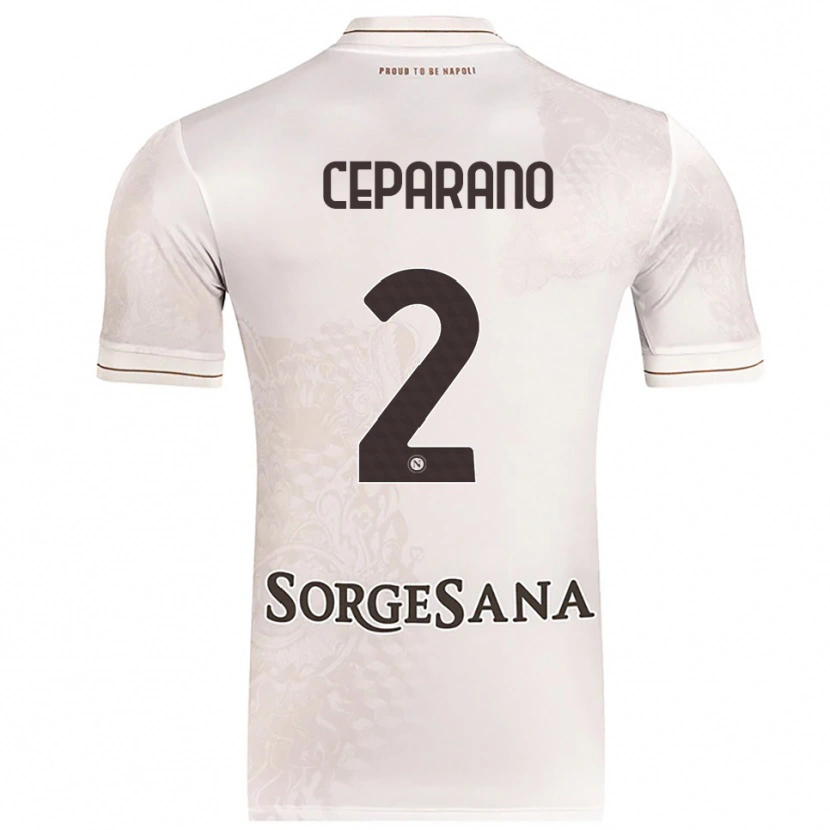 Danxen Dame Mario Ceparano #2 Champagne Brun Bortetrøye Drakt Trøye 2025/26 Skjorter T-Skjorte