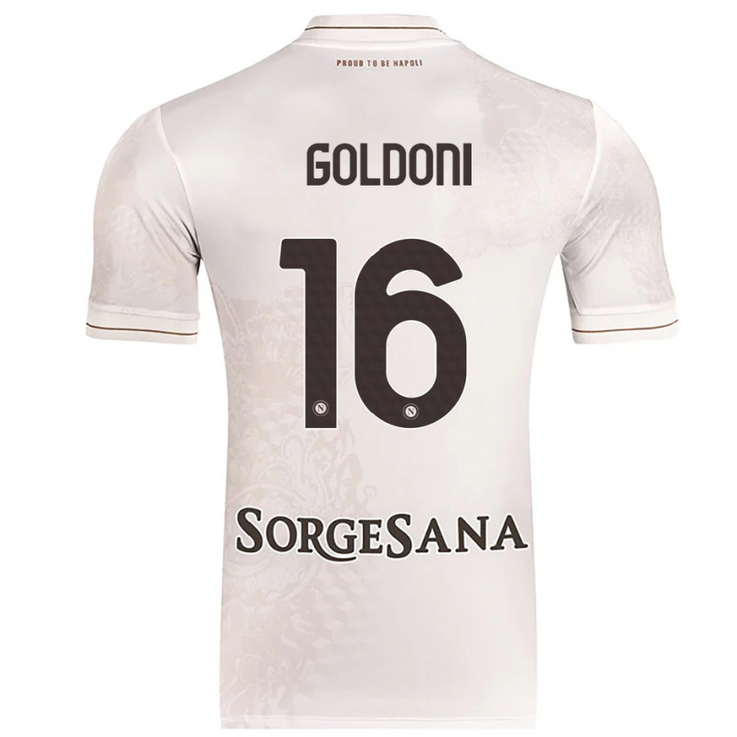 Danxen Dame Eleonora Goldoni #16 Champagne Brun Bortetrøye Drakt Trøye 2025/26 Skjorter T-Skjorte