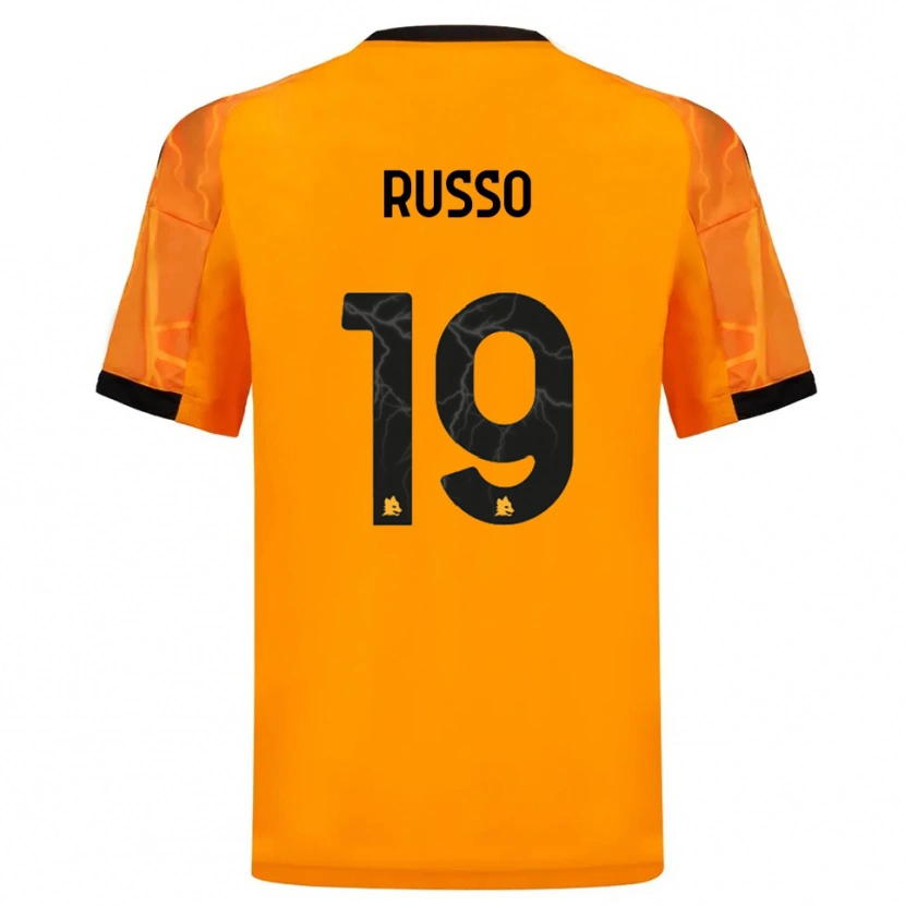 Danxen Dame Filippo Russo #19 Oransje Svart Bortetrøye Drakt Trøye 2025/26 Skjorter T-Skjorte
