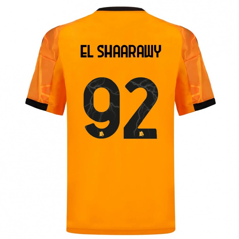Danxen Dame Stephan El Shaarawy #92 Oransje Svart Bortetrøye Drakt Trøye 2025/26 Skjorter T-Skjorte