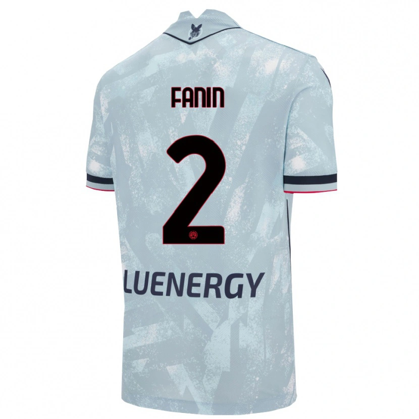 Danxen Dame Alessandro Fanin #2 Lyseblå Svart Bortetrøye Drakt Trøye 2025/26 Skjorter T-Skjorte