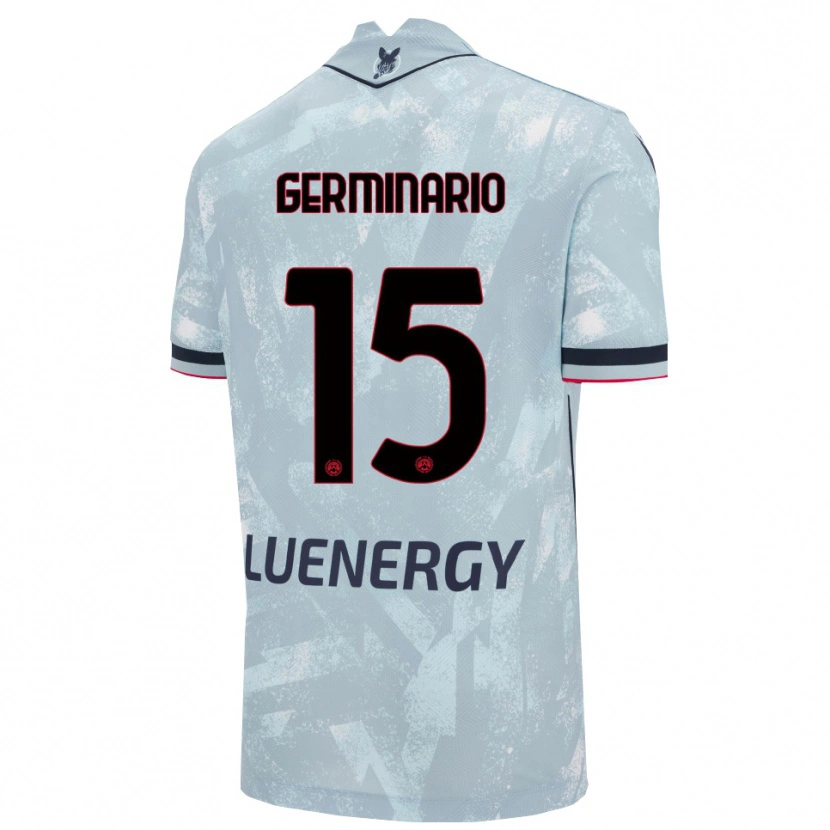 Danxen Dame Mattia Germinario #15 Lyseblå Svart Bortetrøye Drakt Trøye 2025/26 Skjorter T-Skjorte