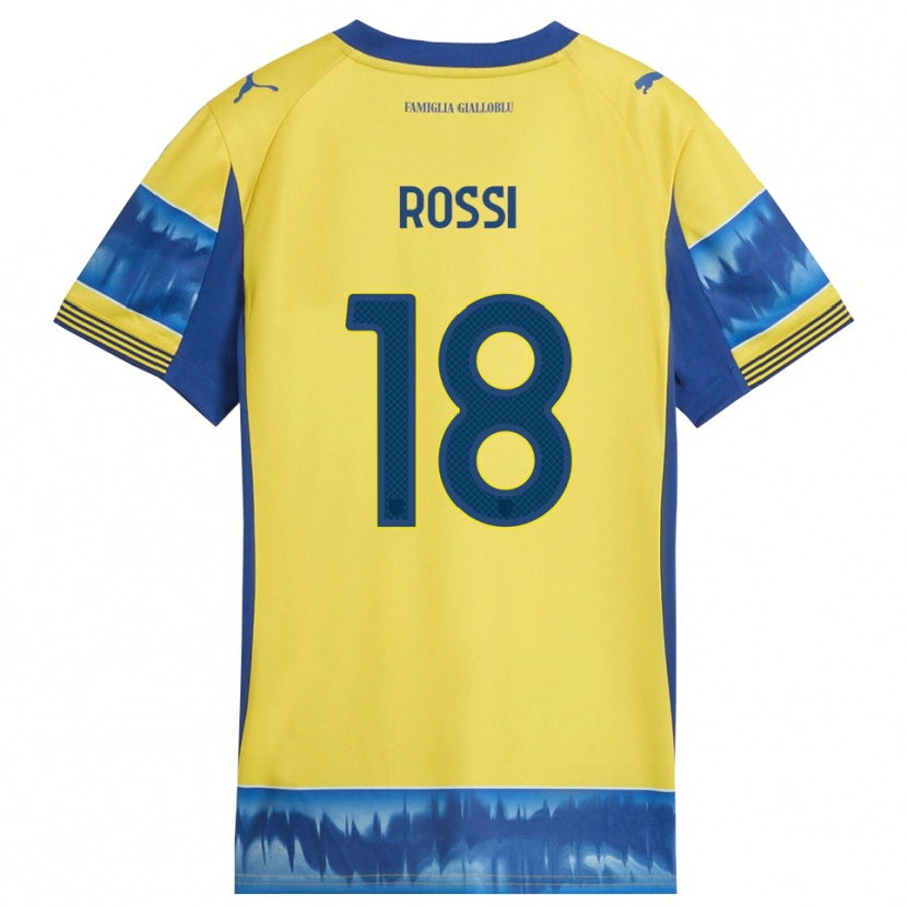 Danxen Dame Diego Rossi #18 Gul Blå Bortetrøye Drakt Trøye 2025/26 Skjorter T-Skjorte