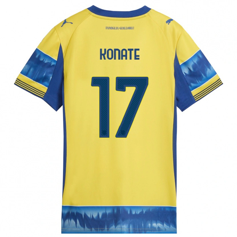 Danxen Dame Abdou-Salam Konate #17 Gul Blå Bortetrøye Drakt Trøye 2025/26 Skjorter T-Skjorte