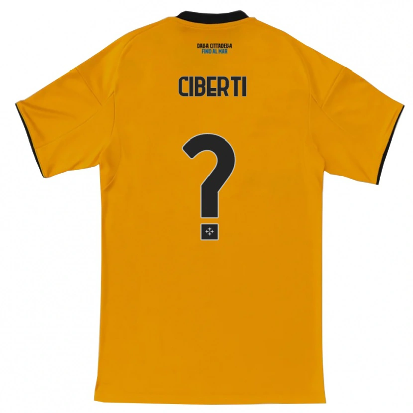 Danxen Dame Martino Ciberti #0 Oransje Blå Bortetrøye Drakt Trøye 2025/26 Skjorter T-Skjorte