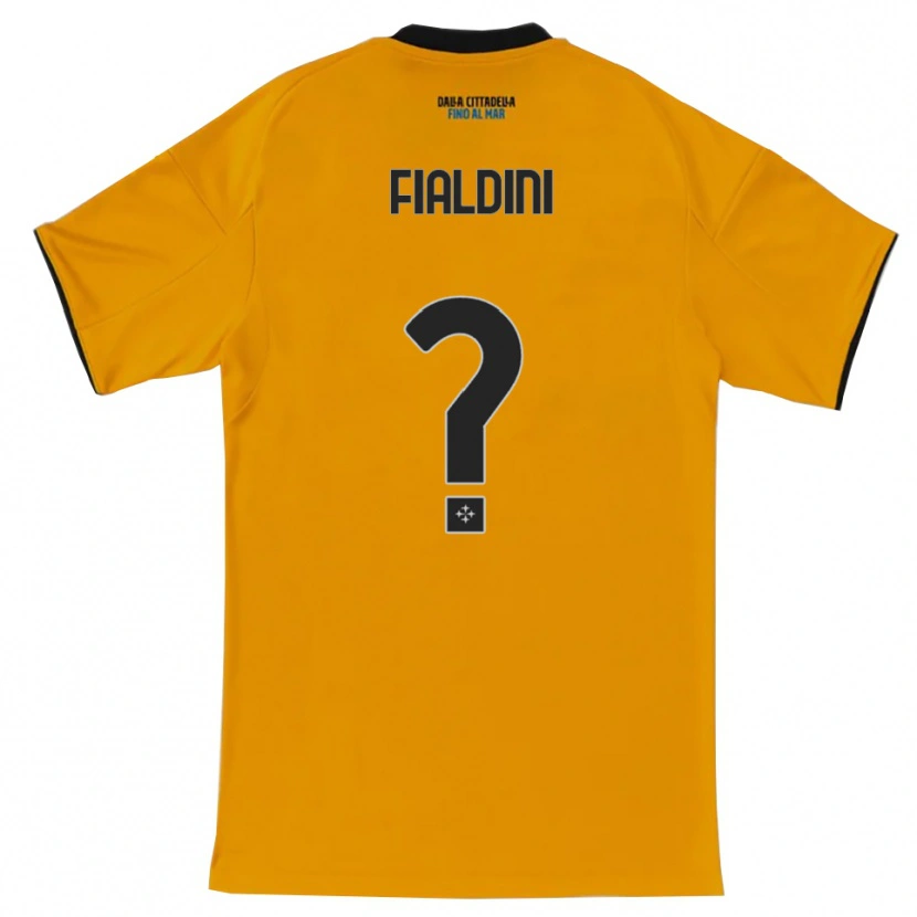 Danxen Dame Filippo Fialdini #0 Oransje Blå Bortetrøye Drakt Trøye 2025/26 Skjorter T-Skjorte