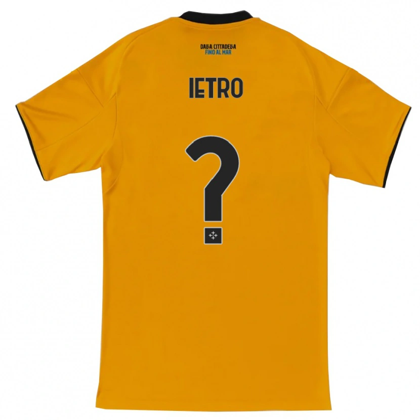 Danxen Dame Alessandro Ietro #0 Oransje Blå Bortetrøye Drakt Trøye 2025/26 Skjorter T-Skjorte