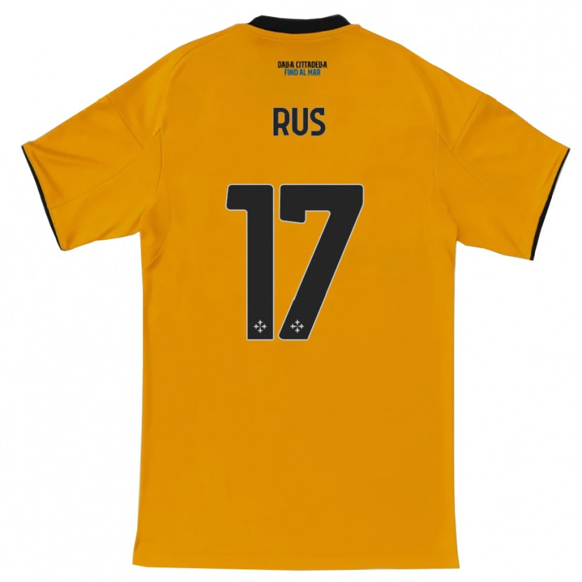 Danxen Dame Adrian Rus #17 Oransje Blå Bortetrøye Drakt Trøye 2025/26 Skjorter T-Skjorte