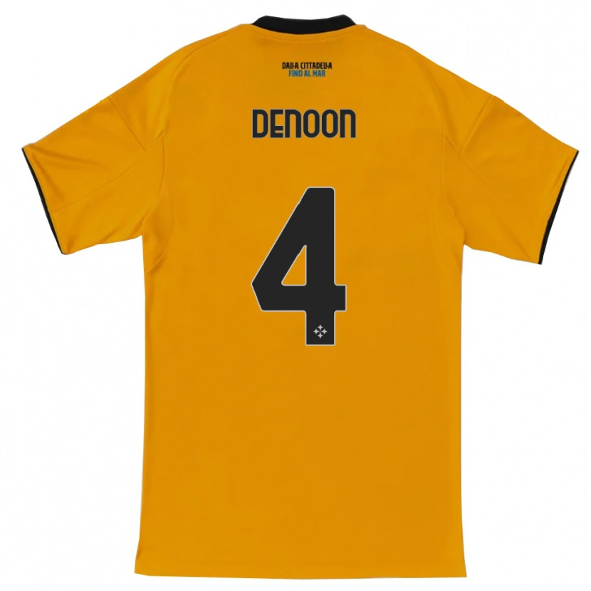 Danxen Dame Daniel Denoon #4 Oransje Blå Bortetrøye Drakt Trøye 2025/26 Skjorter T-Skjorte