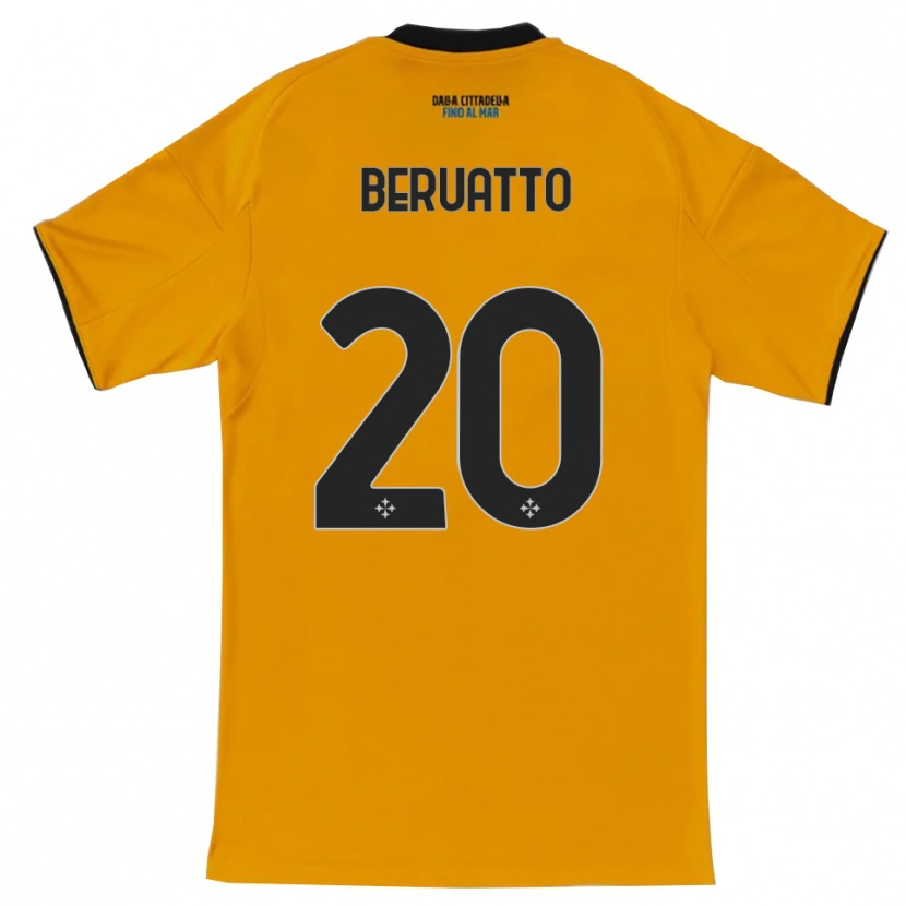 Danxen Dame Pietro Beruatto #20 Oransje Blå Bortetrøye Drakt Trøye 2025/26 Skjorter T-Skjorte
