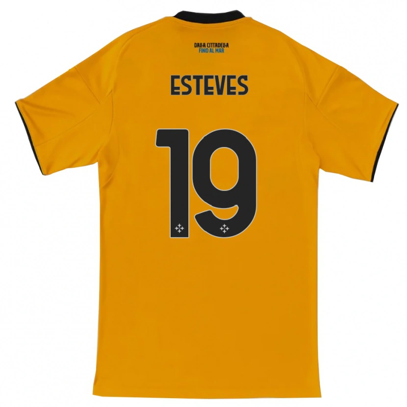 Danxen Dame Tomás Esteves #19 Oransje Blå Bortetrøye Drakt Trøye 2025/26 Skjorter T-Skjorte