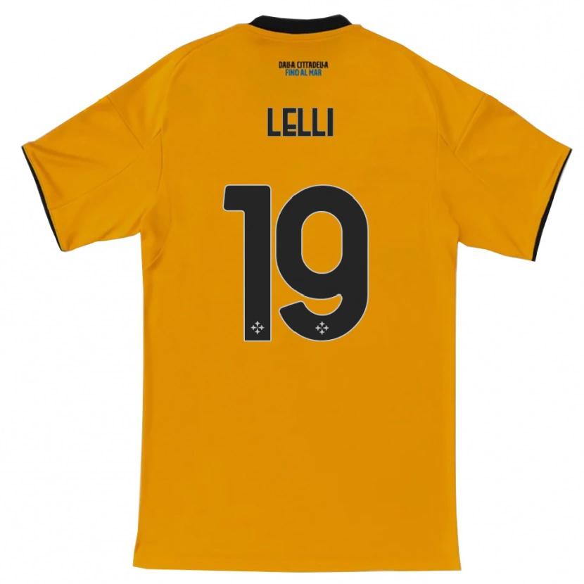 Danxen Dame Roberto Lelli #19 Oransje Blå Bortetrøye Drakt Trøye 2025/26 Skjorter T-Skjorte