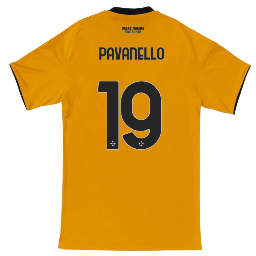 Danxen Dame Andrea Pavanello #19 Oransje Blå Bortetrøye Drakt Trøye 2025/26 Skjorter T-Skjorte
