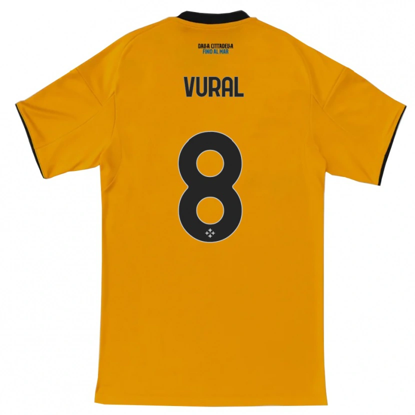 Danxen Dame İsak Vural #8 Oransje Blå Bortetrøye Drakt Trøye 2025/26 Skjorter T-Skjorte