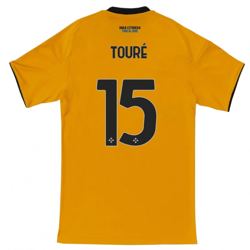 Danxen Dame Idrissa Touré #15 Oransje Blå Bortetrøye Drakt Trøye 2025/26 Skjorter T-Skjorte