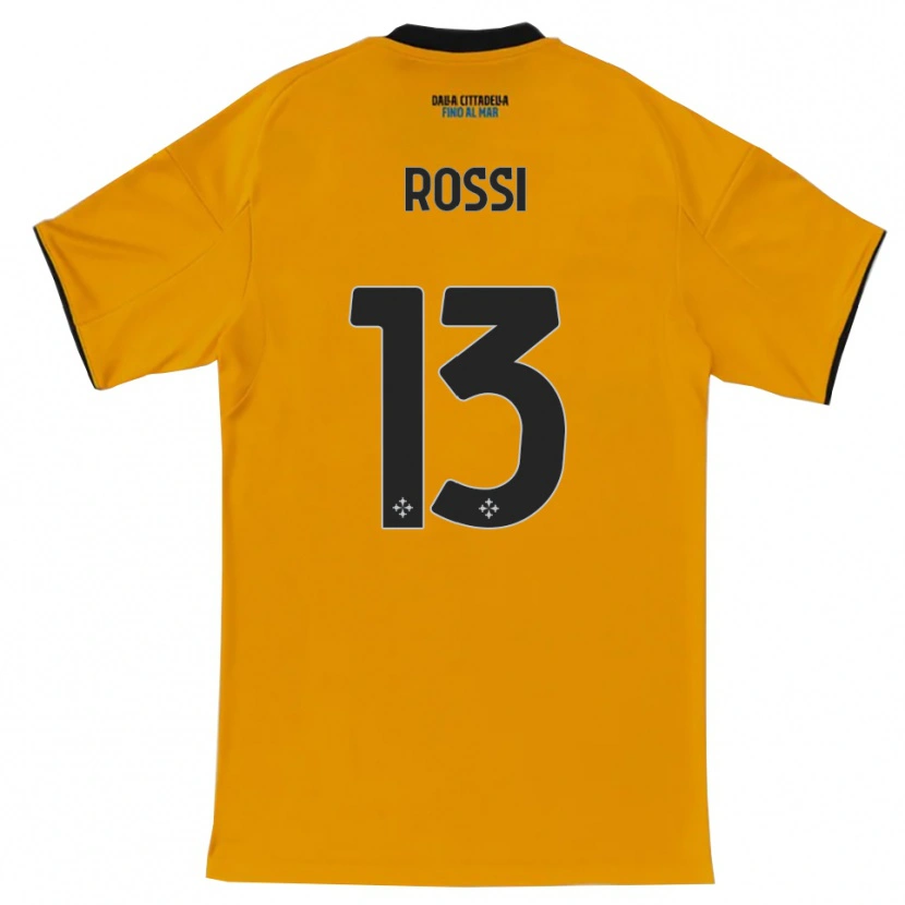 Danxen Dame Francesco Rossi #13 Oransje Blå Bortetrøye Drakt Trøye 2025/26 Skjorter T-Skjorte