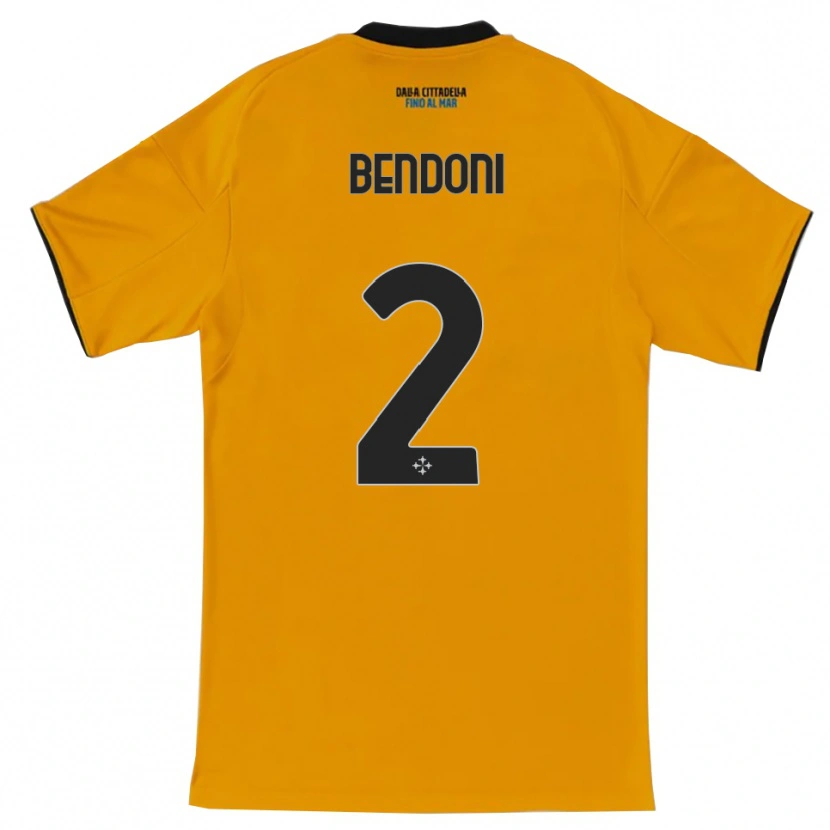 Danxen Dame Marco Bendoni #2 Oransje Blå Bortetrøye Drakt Trøye 2025/26 Skjorter T-Skjorte