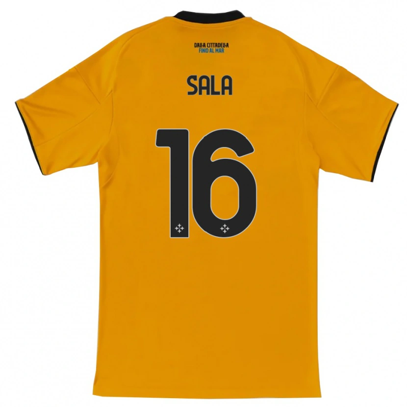 Danxen Dame Mattia Sala #16 Oransje Blå Bortetrøye Drakt Trøye 2025/26 Skjorter T-Skjorte